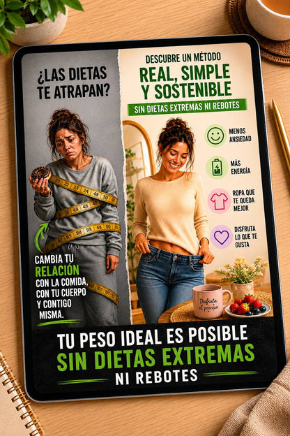 Tu peso ideal sin dietas extremas ni rebotes