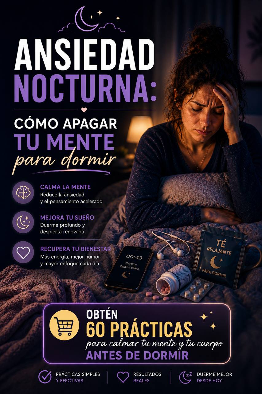 💤Ansiedad nocturna: cómo apagar tu mente para dormir🥱