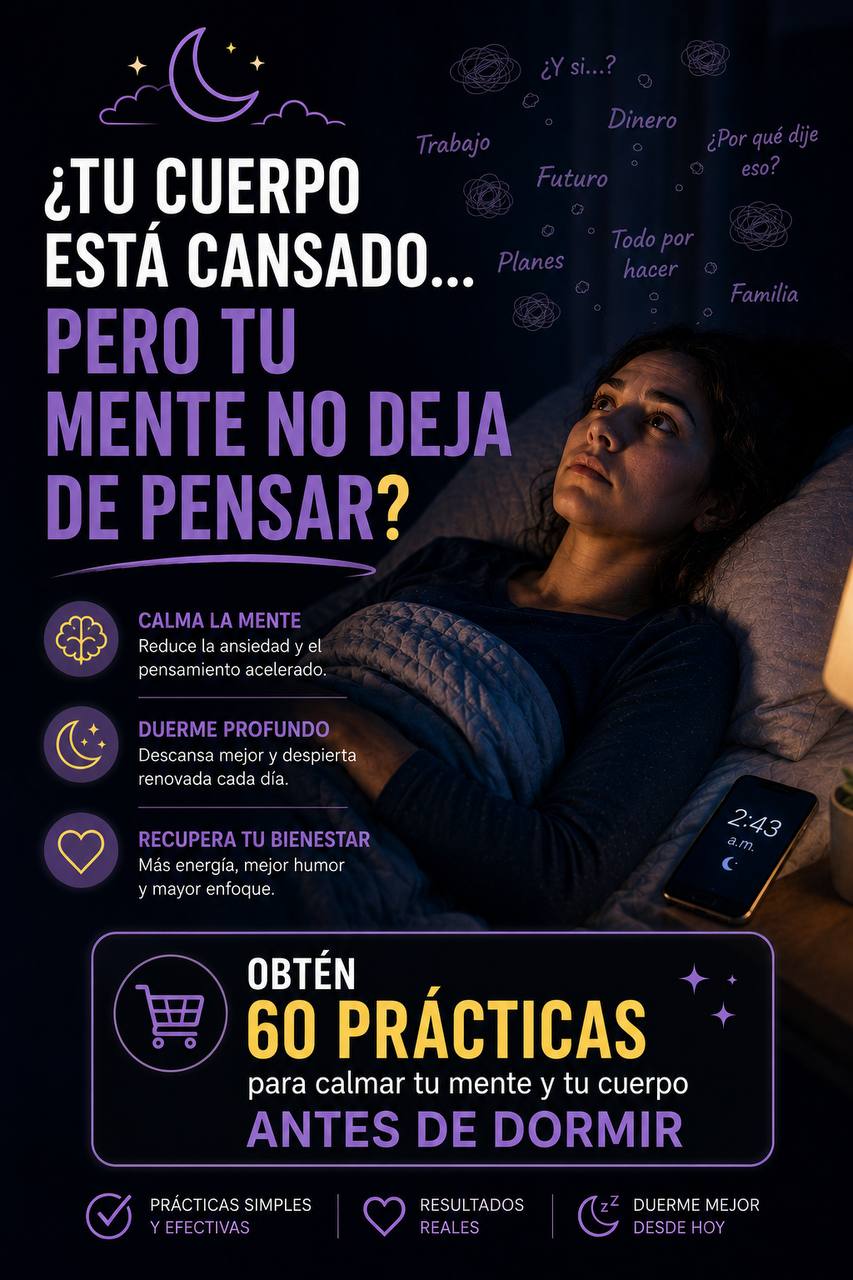 💤Ansiedad nocturna: cómo apagar tu mente para dormir🥱