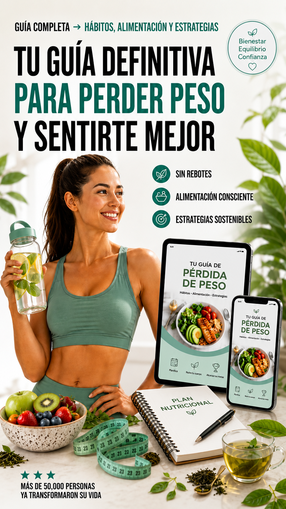 Tu peso ideal sin dietas extremas ni rebotes