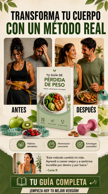 Tu peso ideal sin dietas extremas ni rebotes
