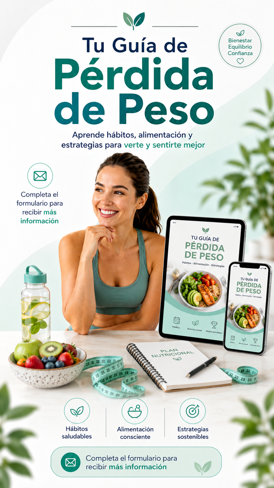 Tu peso ideal sin dietas extremas ni rebotes